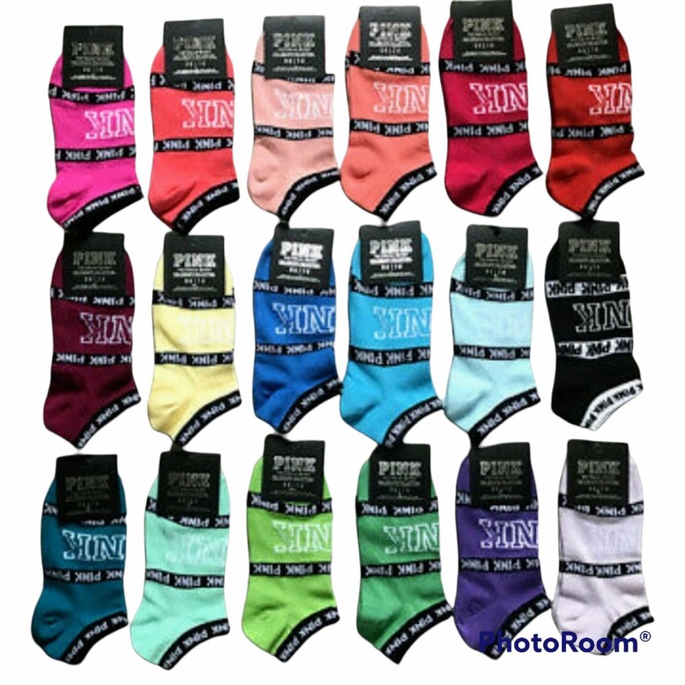 NEW   5 pack logo ankle/ no show socks